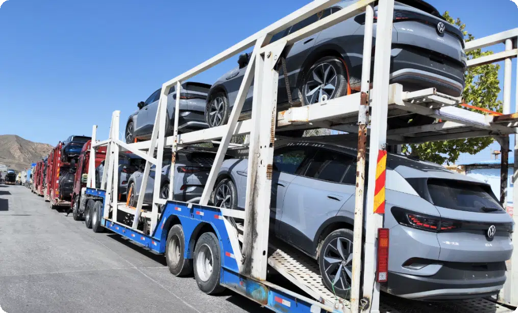 中国からロシアへの自動車輸送