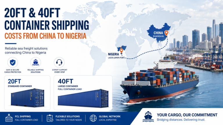 20FT & 40FT Container Shipping Costs from China to Nigeria