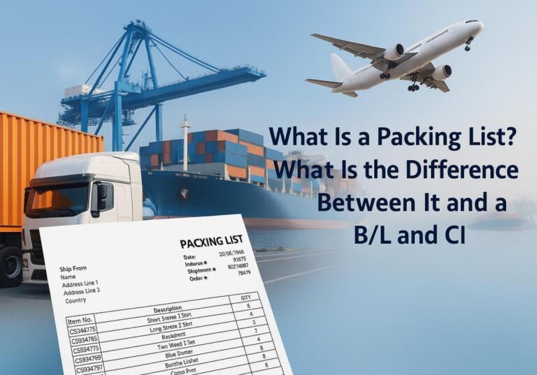 What Is a Packing List? What Is the Difference Between It and a B/L and CI?