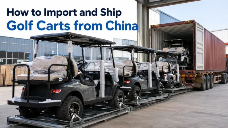 How to Import and Ship Golf Carts from China