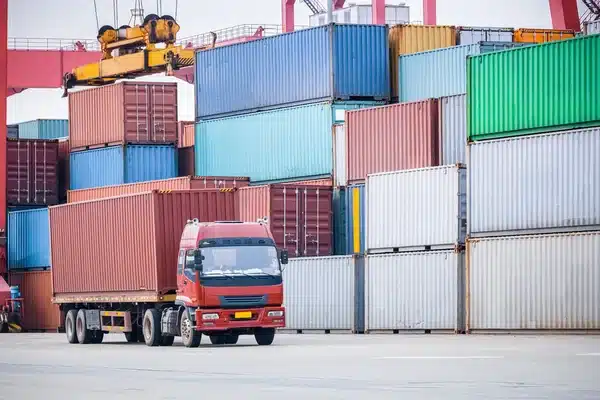 Container loading and unloading at terminal yard