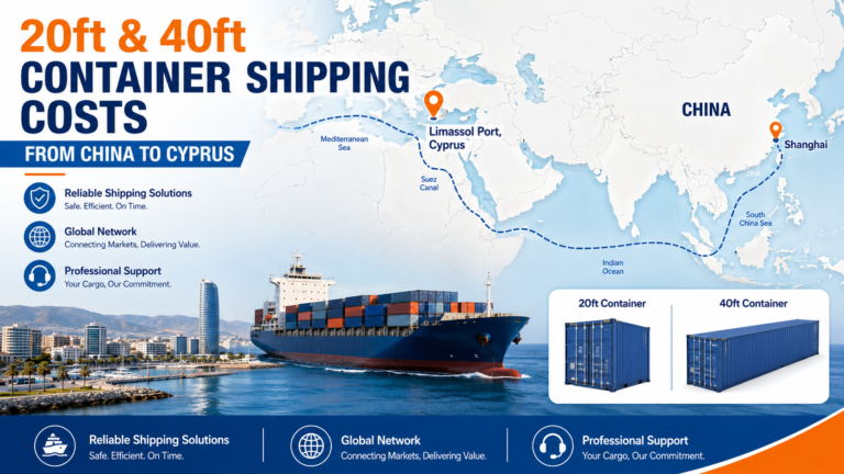 20ft & 40ft Container Shipping Costs from China to Cyprus