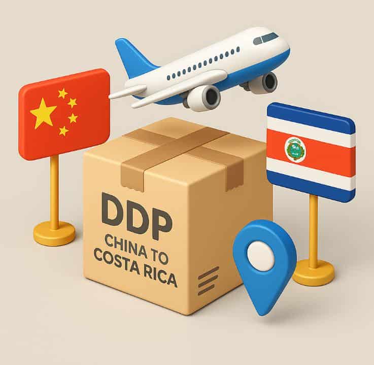 DDP & Door-to-Door Shipping from China to Costa Rica