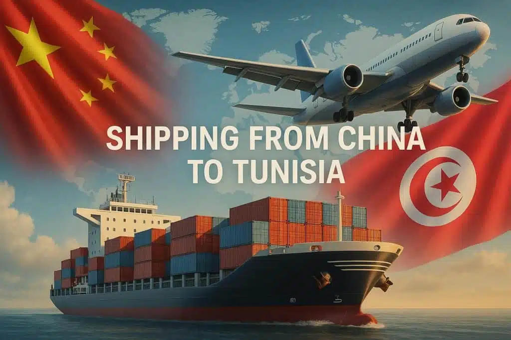 разходи за доставка от Китай до Тунис