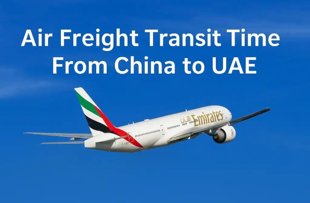 Lentorahdin kauttakulkuaika Kiinasta Arabiemiirikuntiin