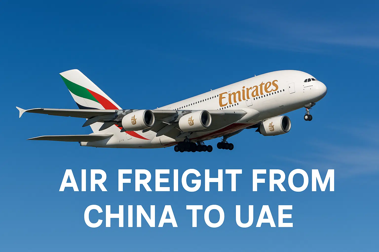 Luftfracht von China in die VAE mit Frachtflugzeug für schnellen Versand nach Dubai, Abu Dhabi und Sharjah