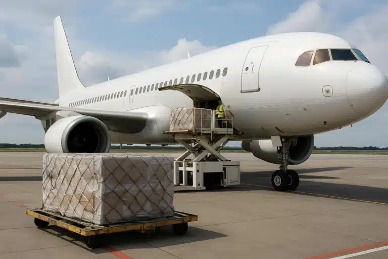 Frete aéreo da China para o Reino Unido - Carregamento no aeroporto