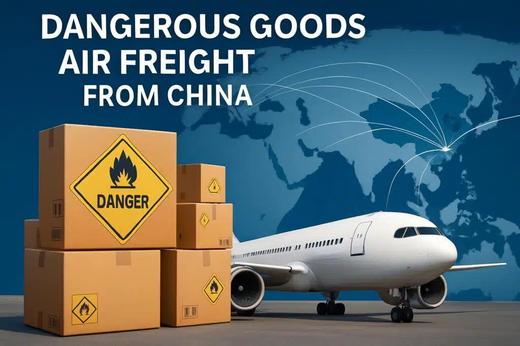 Frete aéreo de mercadorias perigosas da China