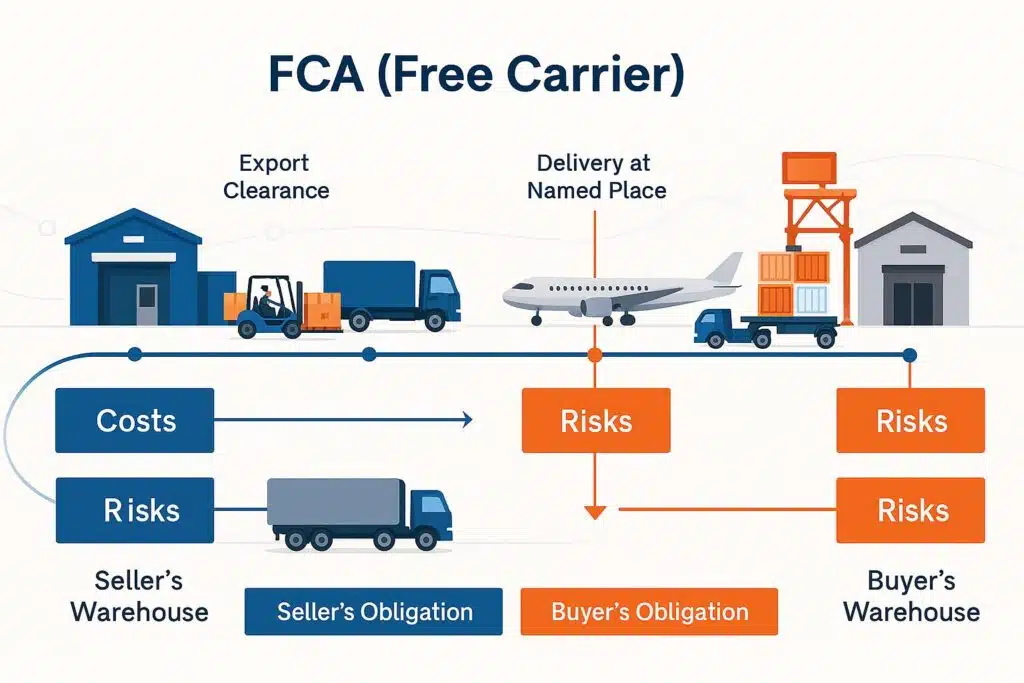 FCAインコタームズ2025ガイド:意味、輸送条件、責任