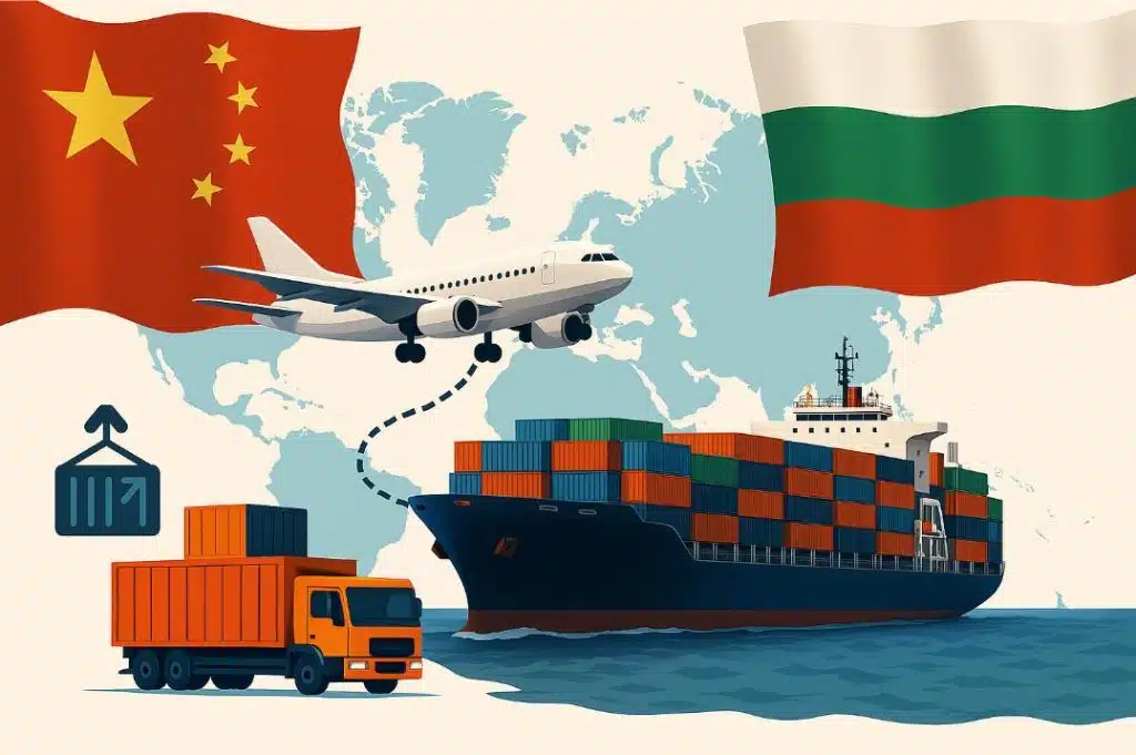 中国からブルガリアへの配送