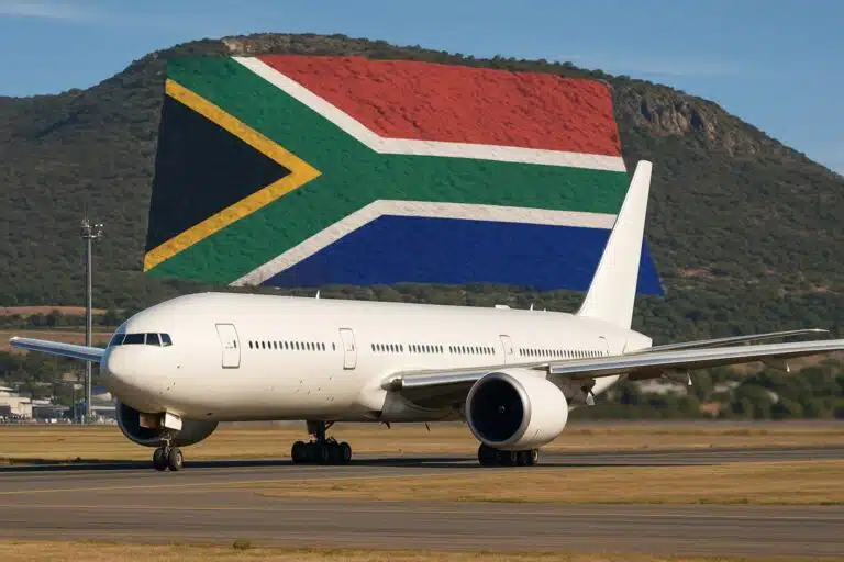 中国から南アフリカへの航空貨物