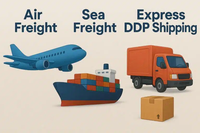 Frete Aéreo vs. Frete Marítimo vs. Envio Expresso DDP