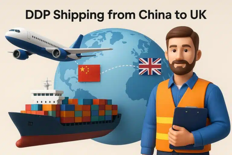 中国から英国へのDDP輸送