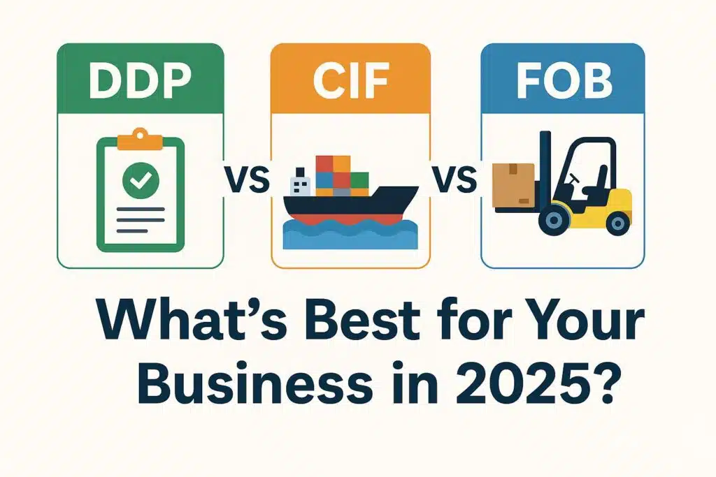 DDP vs CIF vs FOB: 2025 年にあなたのビジネスに最適なのはどれでしょうか?