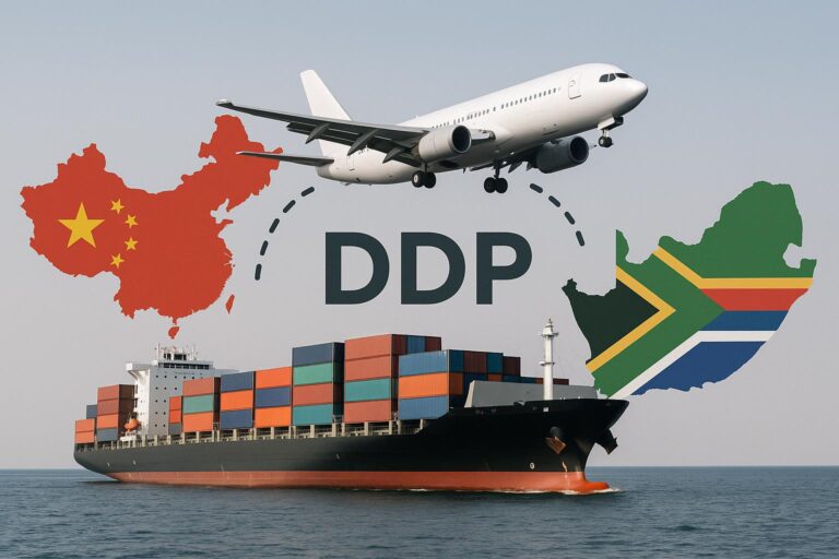 DDp Shipping from china to South Africa