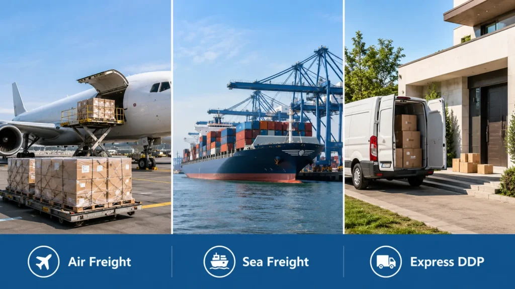 Air sea and express DDP shipping from China to South Africa