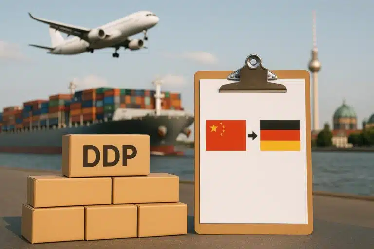 משלוח DDP מסין לגרמניה - הובלה אווירית, הובלה ימית