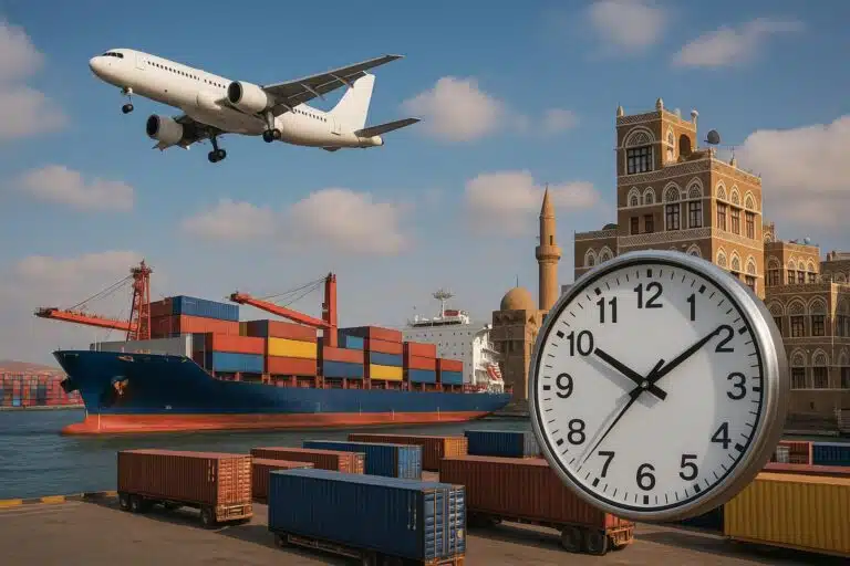 Jak dlouho trvá přeprava z Číny do Jemenu - námořní a letecká přeprava