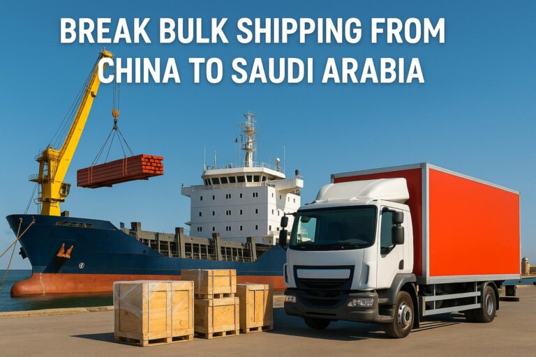 Break Bulk Shipping from China to Saudi Arabia-Excavators and Bulldozers