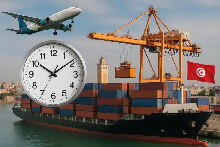 중국에서 튀니지까지 배송하는 데 얼마나 걸립니까? - 항공 운송, 해상 운송