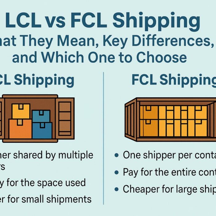 LCL vs FCL Shipping: What They Mean, Key Differences, and Which One to Choose