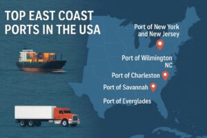 Top East Coast Ports in the USA (2025 Guide) - Port Distribution Map