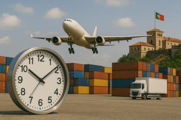 how long does it take to ship from china to portugal - air transport, sea transport