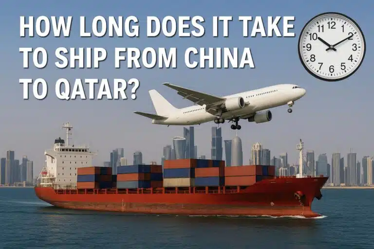 Wie lange dauert der Versand von China nach Katar?