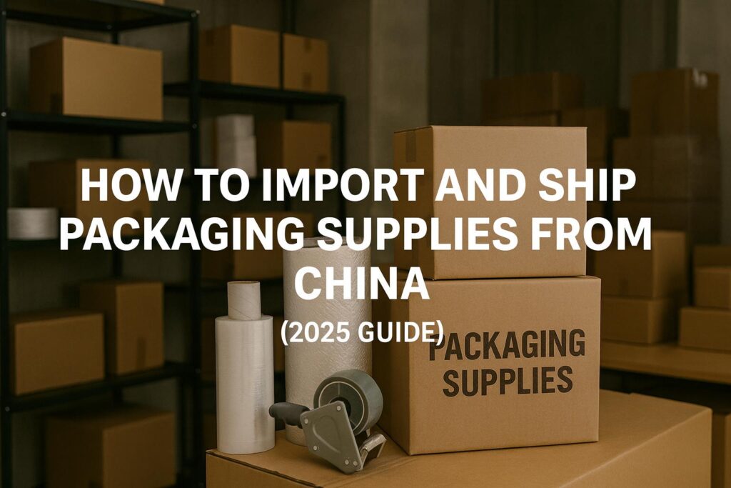 How to Import and Ship Packaging Supplies from China (2025 Guide)