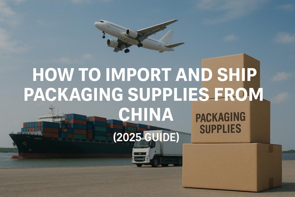 How to Import and Ship Packaging Supplies from China-China Freight Forwarder, Logistics Company
