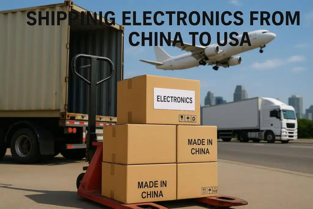 Expédition de produits électroniques de Chine vers les États-Unis – Guide du fret maritime et aérien