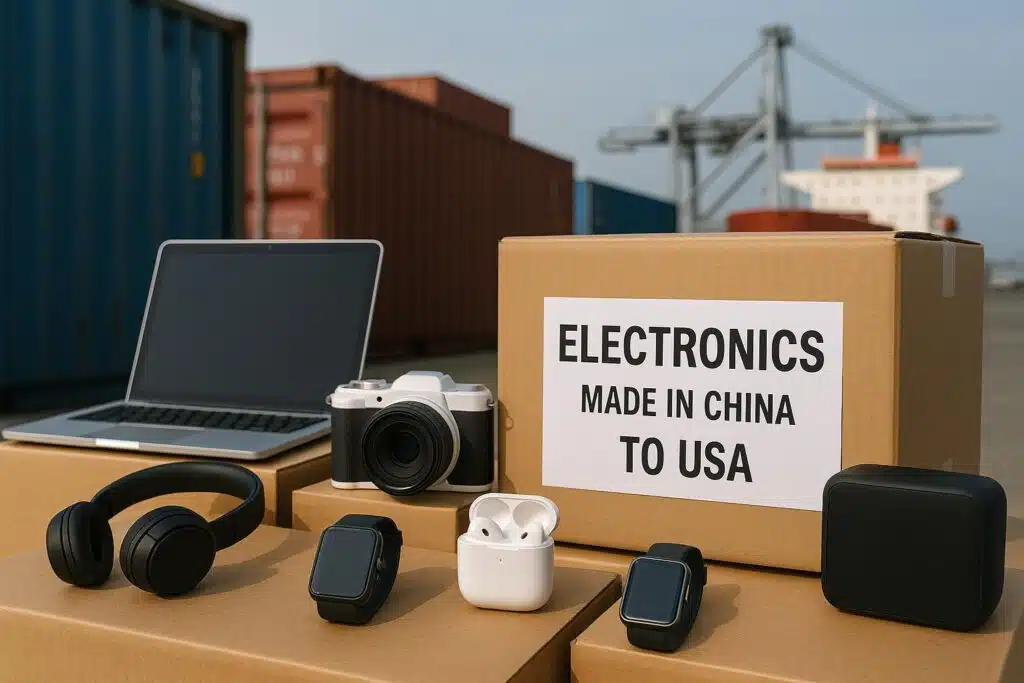 Expédition de produits électroniques de Chine vers les États-Unis - Transitaire chinois, société de logistique