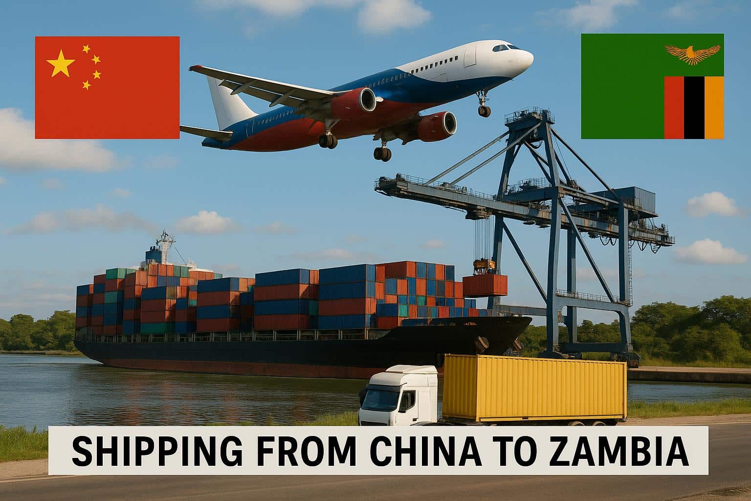 Shipping from China to Zambia: Air & Sea Freight Cost & Transit Time 2025