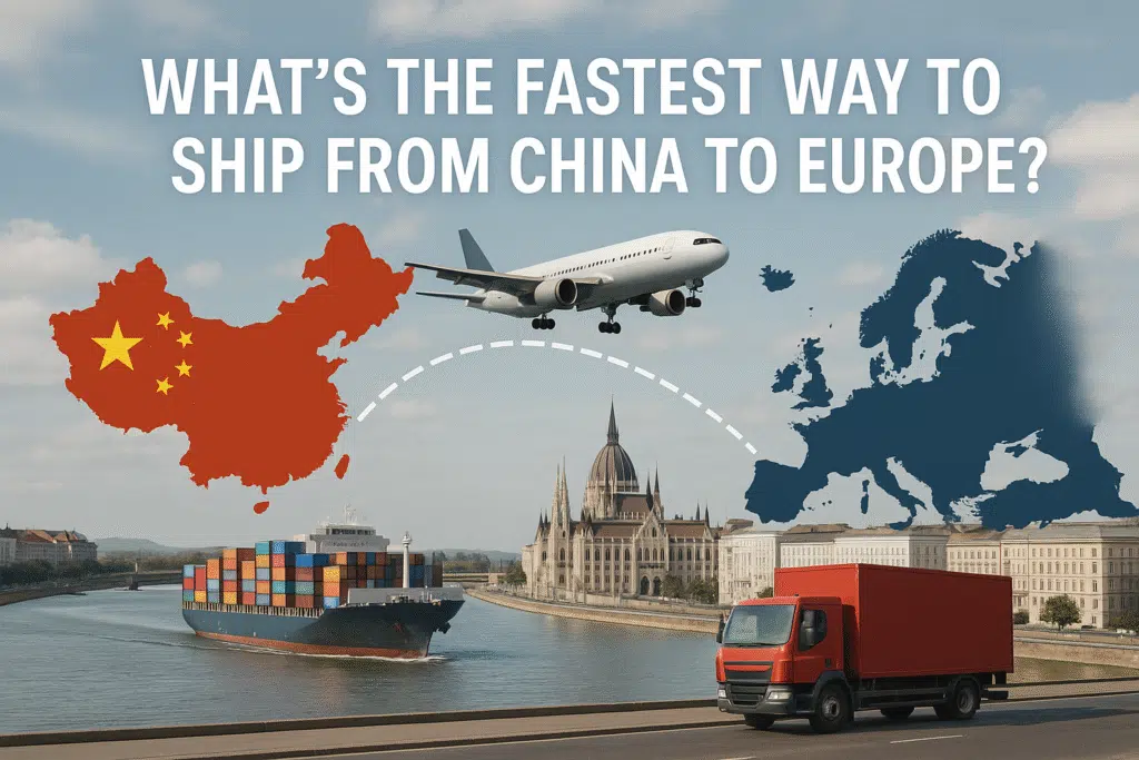 Qual é a maneira mais rápida de enviar da China para a Europa - Aéreo, Marítimo, Ferroviário