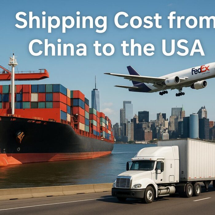 Shipping cost from China to the USA 2025 – sea freight, air freight, express delivery, and DDP door-to-door services.
