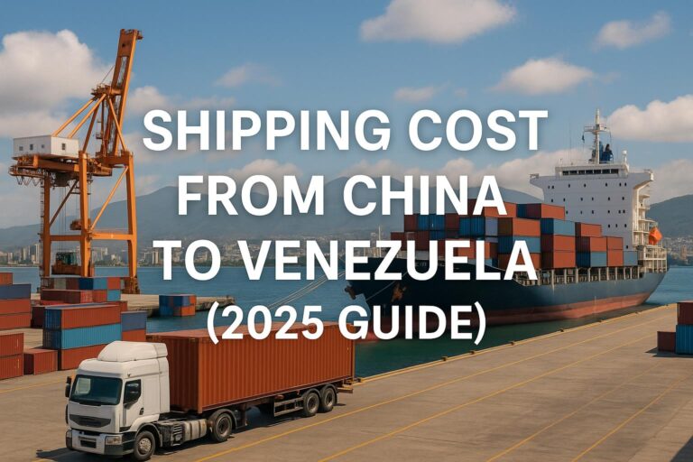Shipping cost from China to Venezuela 2025 guide with sea freight, air freight, and container shipping services