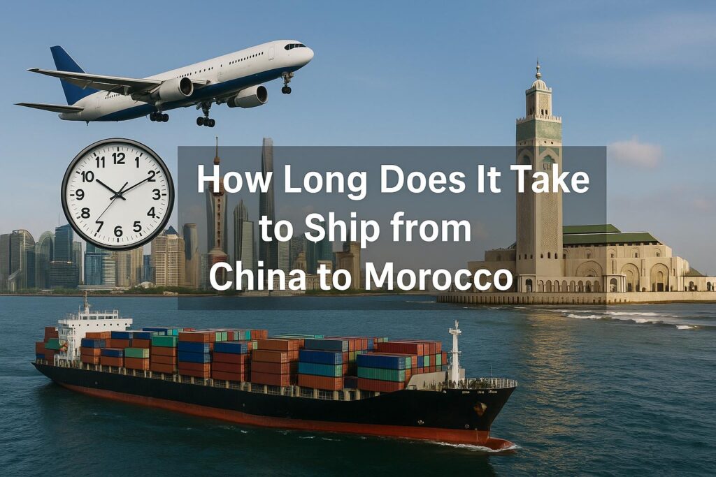 How long does it take to ship from China to Morocco by sea freight and air freight