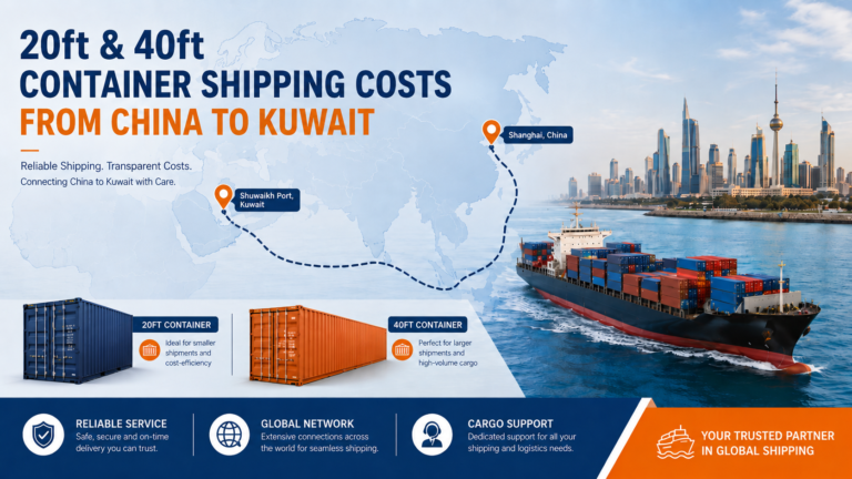 20ft & 40ft Container Shipping Costs from China to Kuwait (2026)