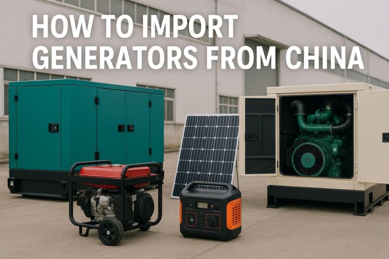 How to Import Generators from China (2025 Guide) | Cost, Process & Customs Clearance