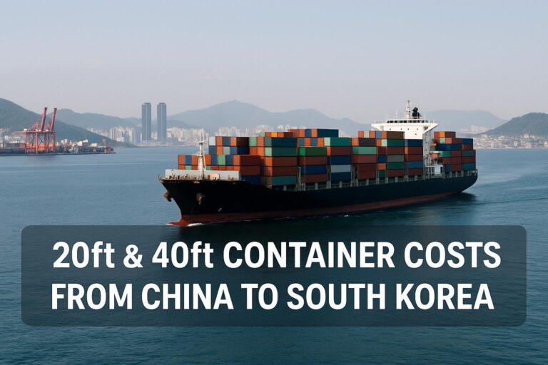 20ft & 40ft Container Shipping Costs from China to South Korea (2025)
