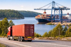 20ft and 40ft container shipping from China to Finland with rail and sea freight transportation