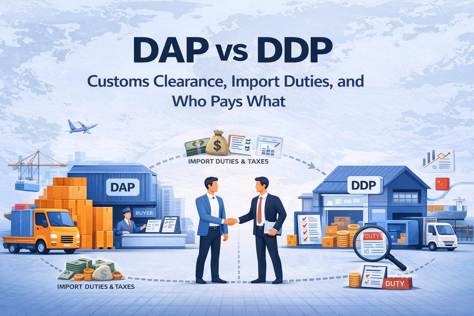 DAP vs DDP: Customs Clearance, Import Duties, and Who Pays What
