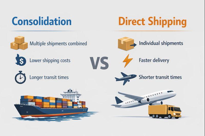 Consolidation vs Direct Shipping-The Complete Guide to Lower Shipping Costs and Faster Delivery