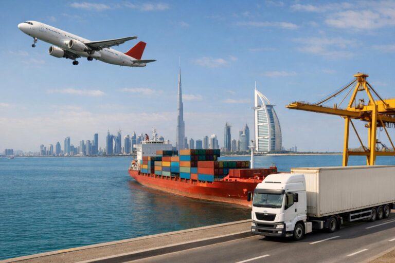Freight transportation services from China to the United Arab Emirates