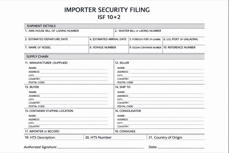 Importer Security Filing