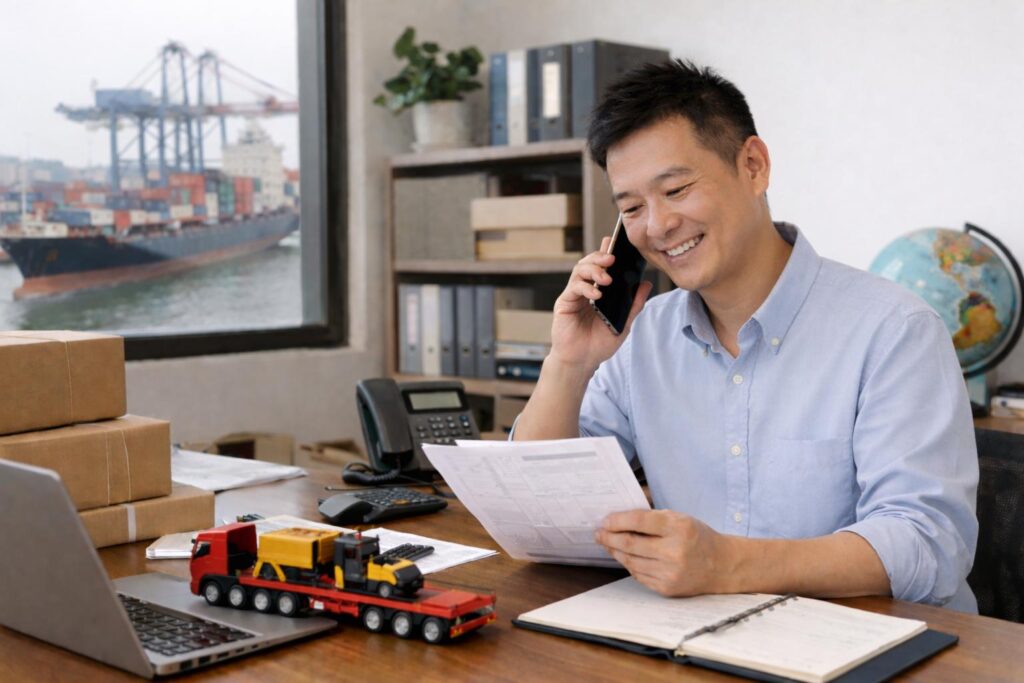 Logistics company and freight forwarder for transporting machinery from China to the UK