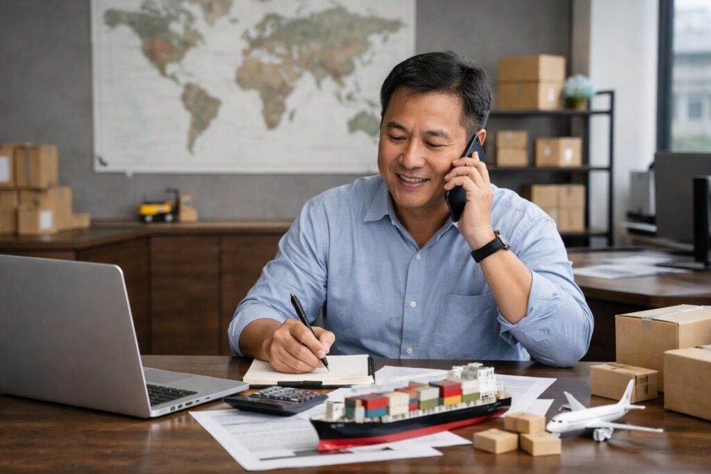 An international logistics company that transports heavy goods from China to the United States