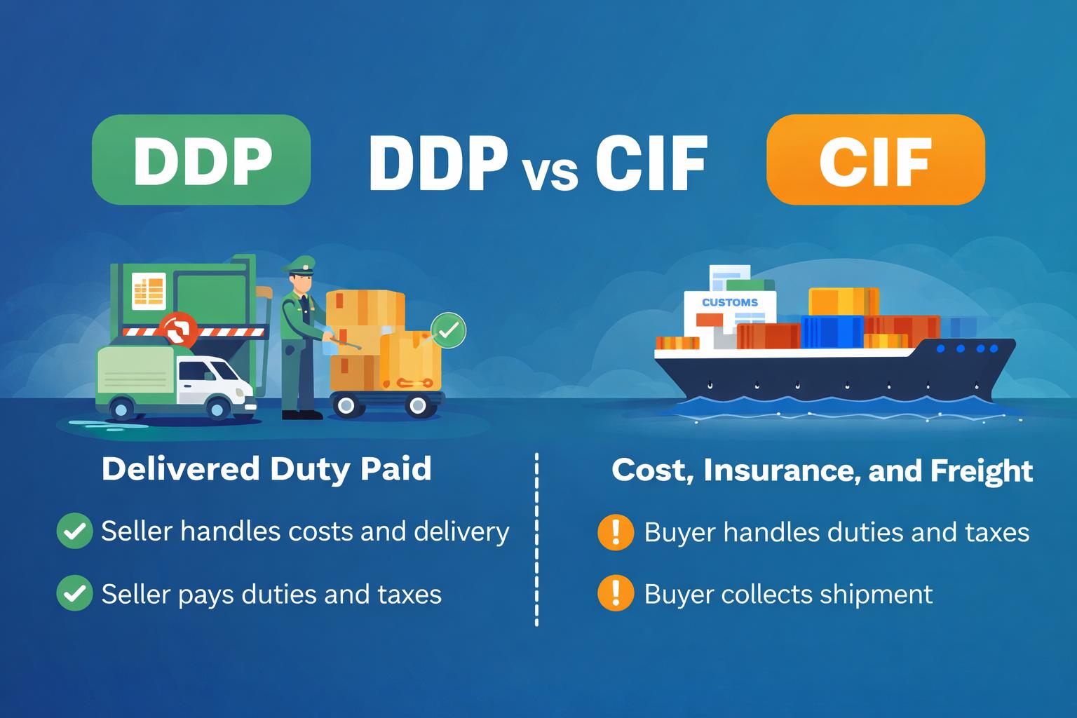 DDP vs CIF-Which Is Better for USA Imports