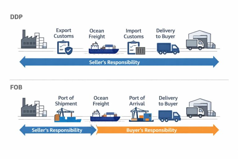 DDP vs FOB Shipping China to USA