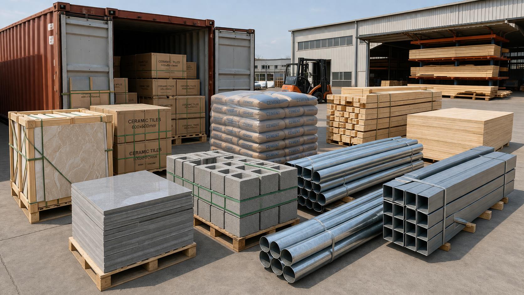 How to Ship Building Materials from China to USA
